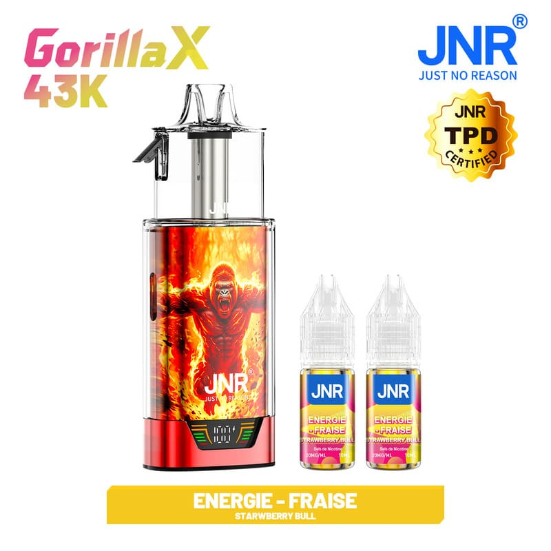 Kit Gorilla X + 2x10ml - 20mg - Nouvelles Saveurs – Image 3